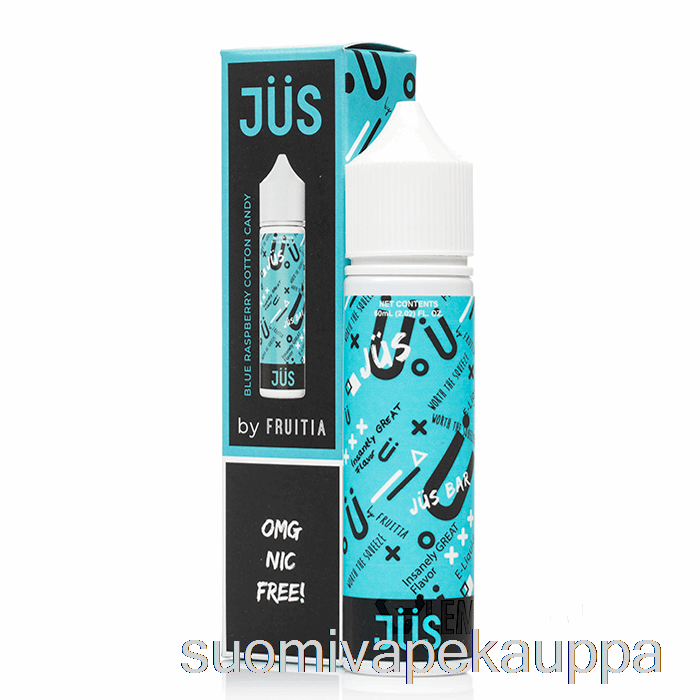 Vape Nesteet Sininen Vadelma Hattara - Jus E-neste - 60ml 0mg